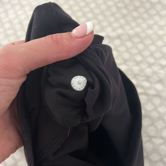 Lululemon black tech mesh align - sizes 2 and 4 are both available- EUC - Picture 5 of 6